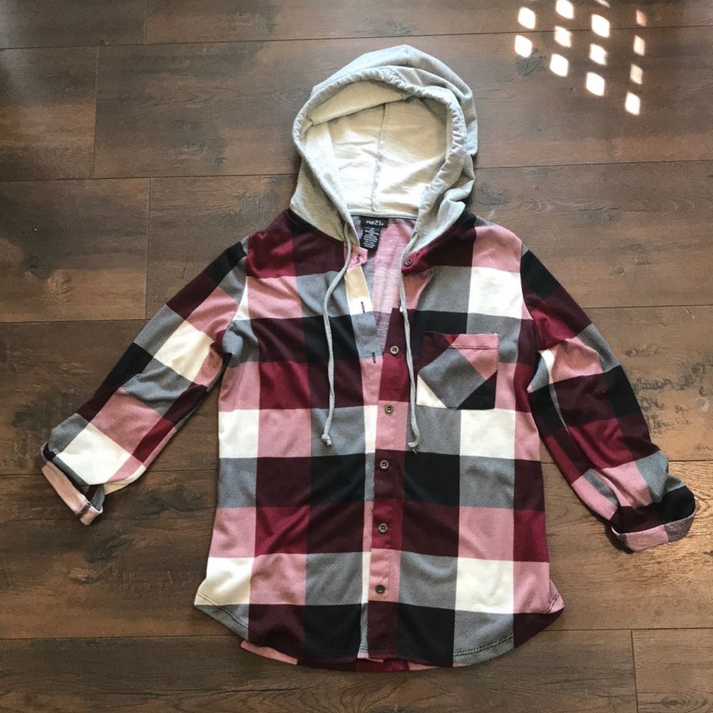 COPY - 🖤 Hooded Button-up Flannel 🖤